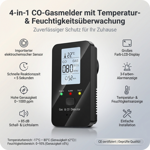 Oxy Loom 4-in-1 CO- & Gasmelder